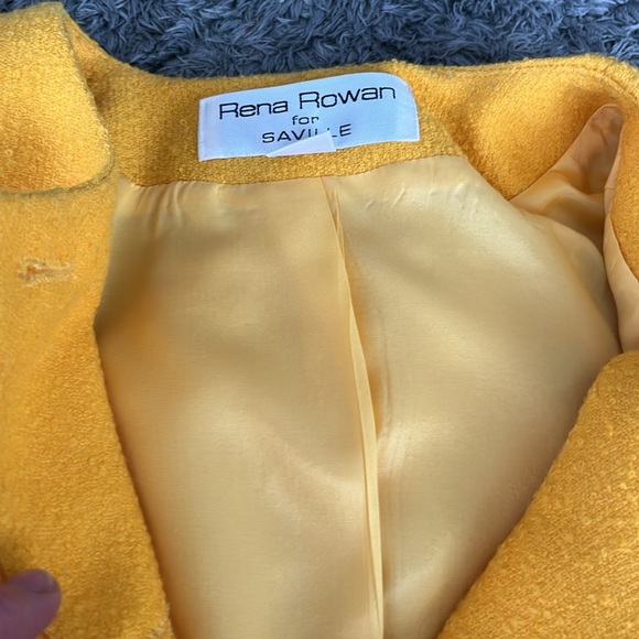 Rena Rowan Yellow Tweed Women’s Jacket - Yellow Suit Jacket - Ladies Workwear - Picture 6 of 7